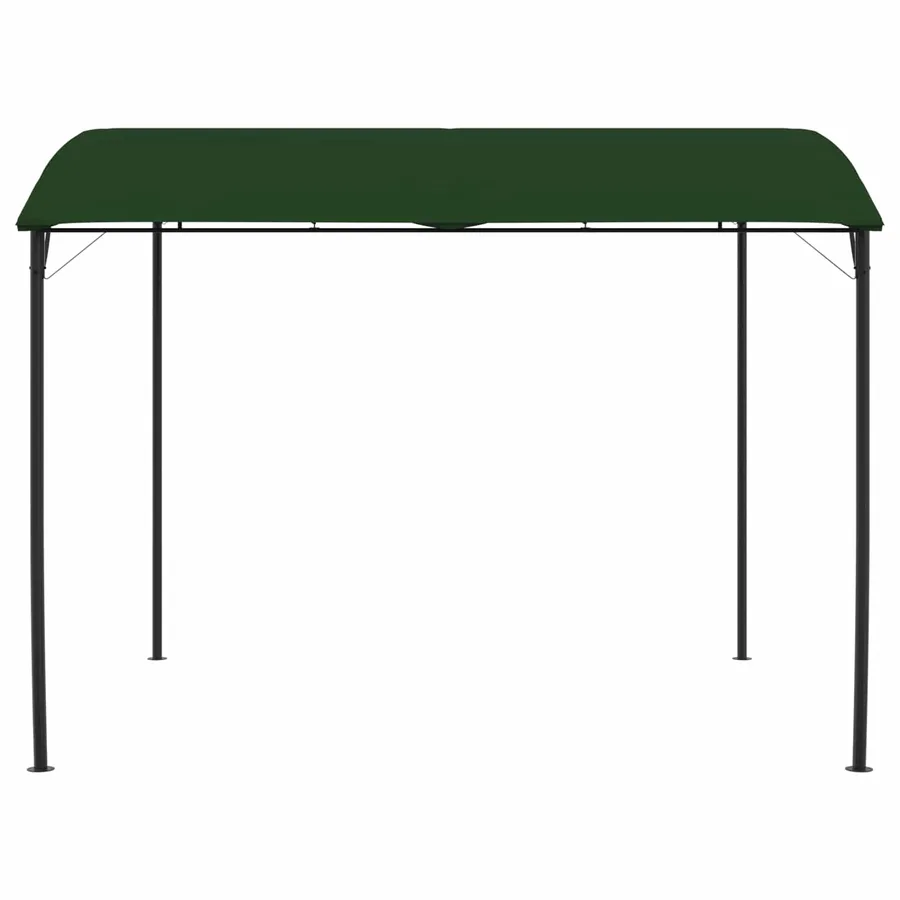 Pavillon 3 x 3 x 2,55 m Vert Acier enduit de poudre et tissu - 2