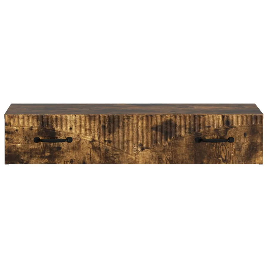 Table d'appoint murale Chêne fumé 87,5 x 34,5 x 17 cm - 5