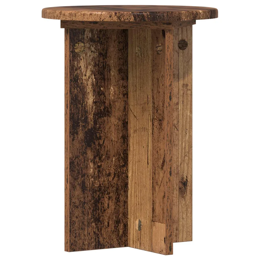 Support de Plante 2 pcs Bois ancien Ø29,5 x 40 cm - 5