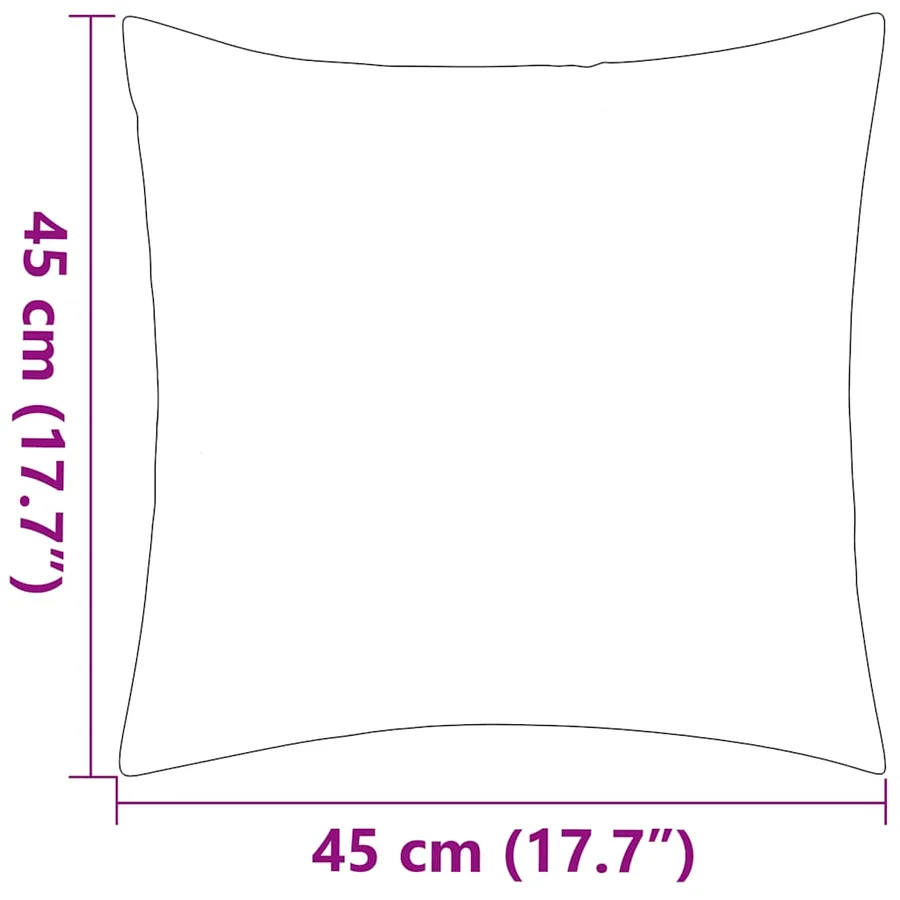 Oreiller d'extérieur lot de 2 Impression rayure 45 x 45 cm Gris - 6