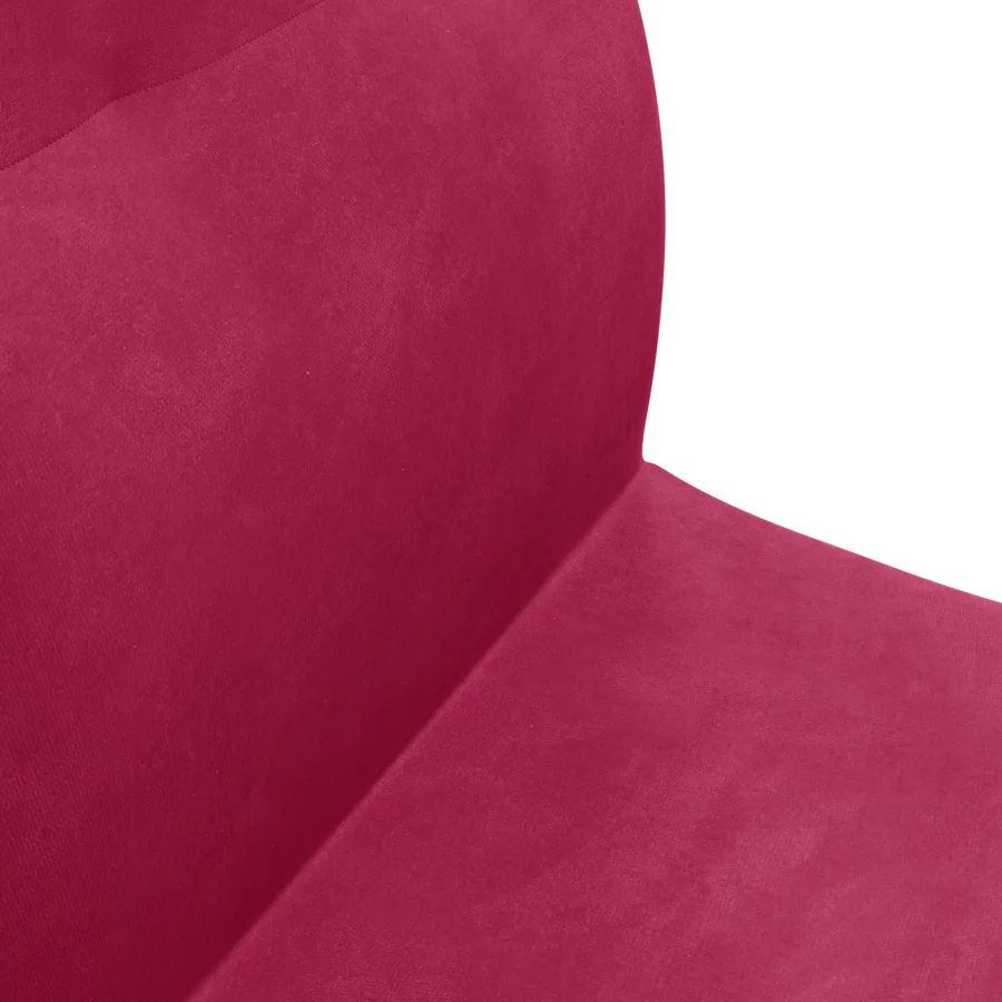 Fauteuil de sol ajustable Bordeaux Velours - 7