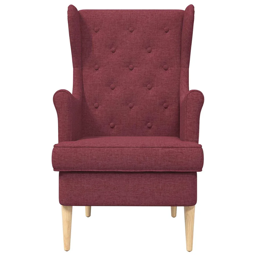 Fauteuil Bordeaux Tissu - 4