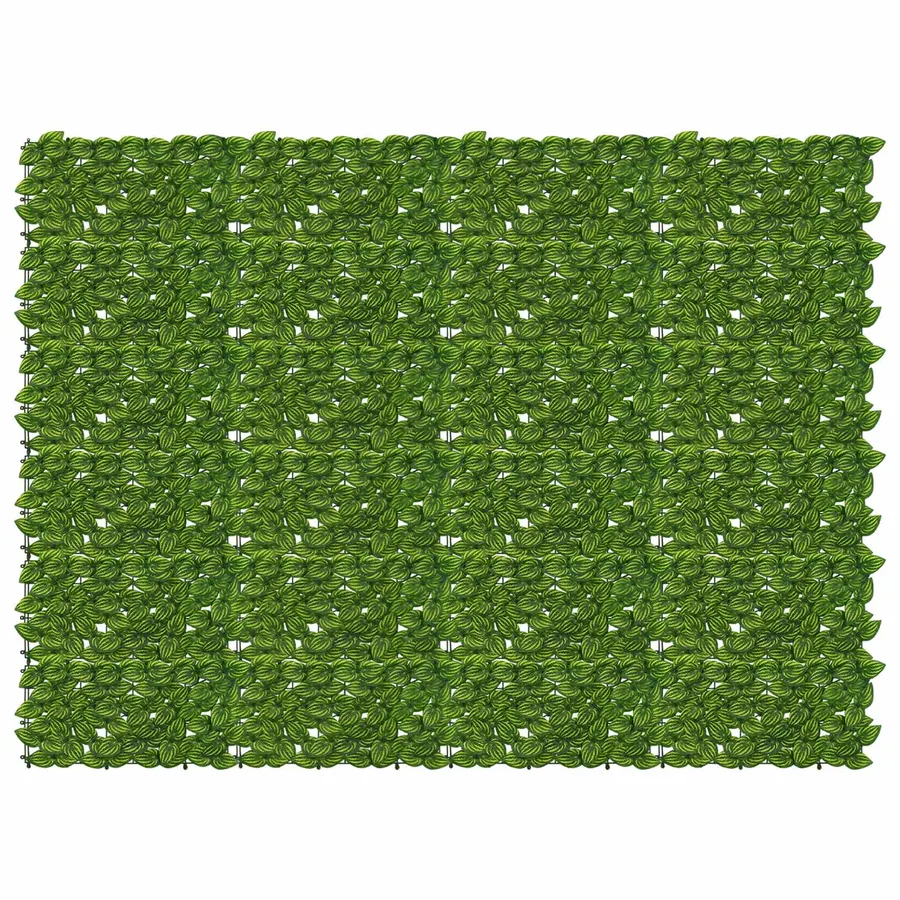 Écran de balcon avec feuilles Vert et jaune 200 x 150 cm