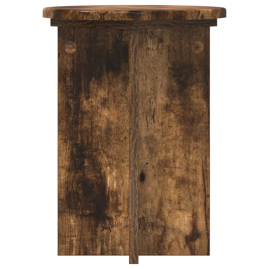 Support de Plante 2 pcs Chêne fumé Ø29,5 x 40 cm - 6