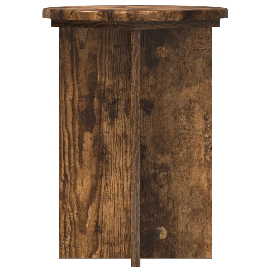 Support de Plante 2 pcs Chêne fumé Ø29,5 x 40 cm - 7