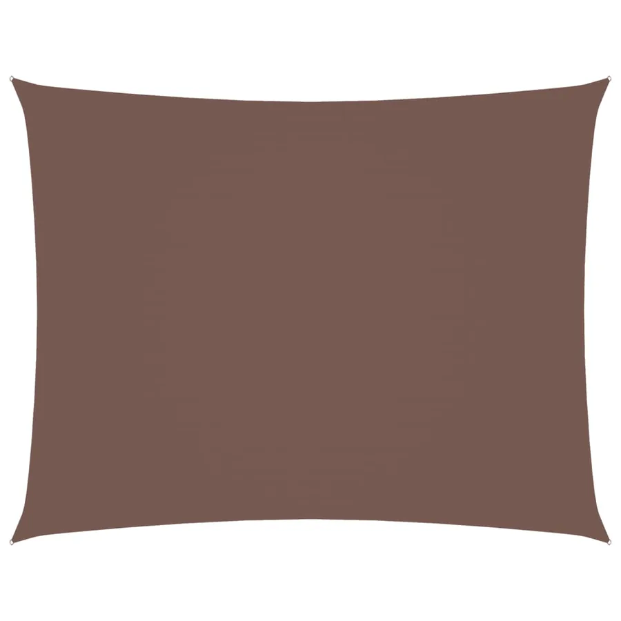 Voile de parasol tissu oxford rectangulaire 3x4,5 m marron - 2