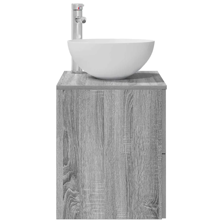 Vanité de lavabo mural Sonoma gris 49,5 x 41 x 64,5 cm - 4