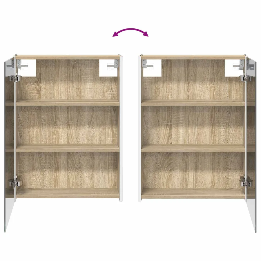 Ensemble de mobilier de salle de bain 5 pcs Chêne Sonoma - 12