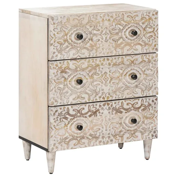 Buffet de Rangement Blanc 60 x 33,5 x 75 cm