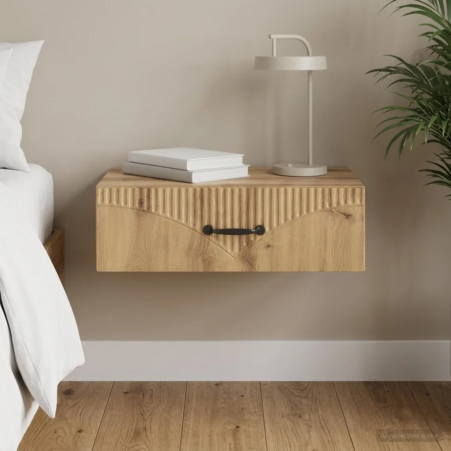 Table d'appoint murale 59 x 34,5 x 17 cm Bois d'ingénierie