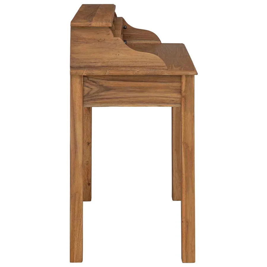 Bureau d'écriture avec tiroir Naturel 89,5 x 49,5 x 100 cm - 4