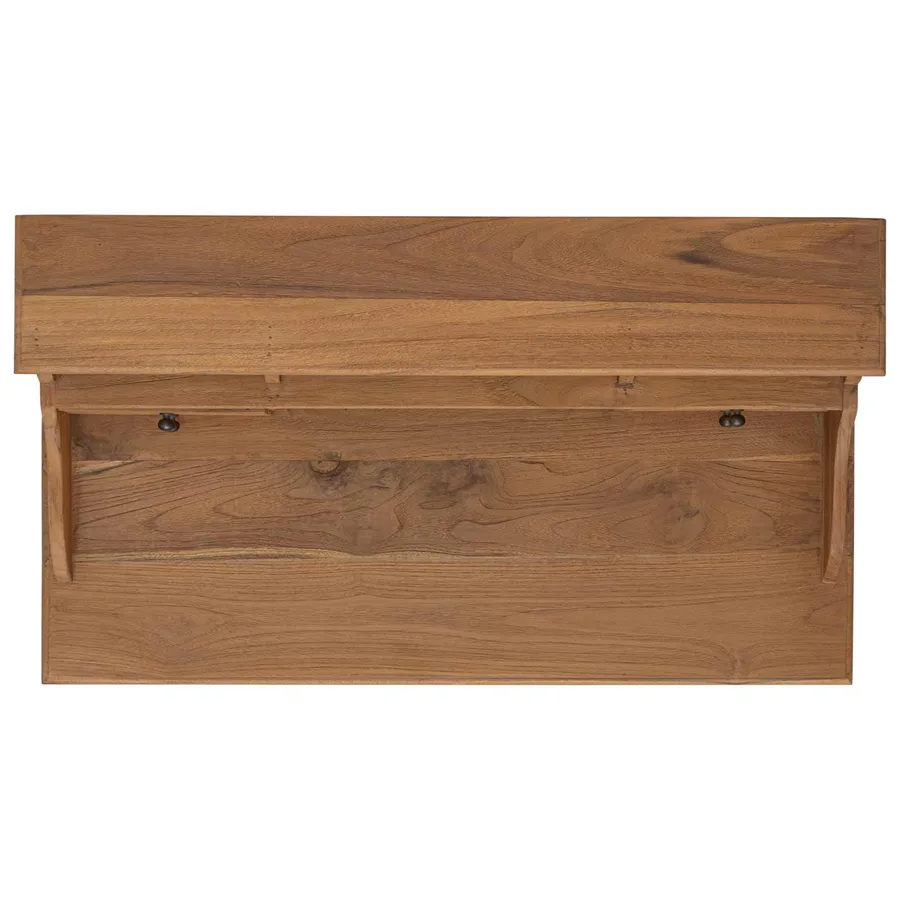 Bureau d'écriture avec tiroir Naturel 89,5 x 49,5 x 100 cm - 5