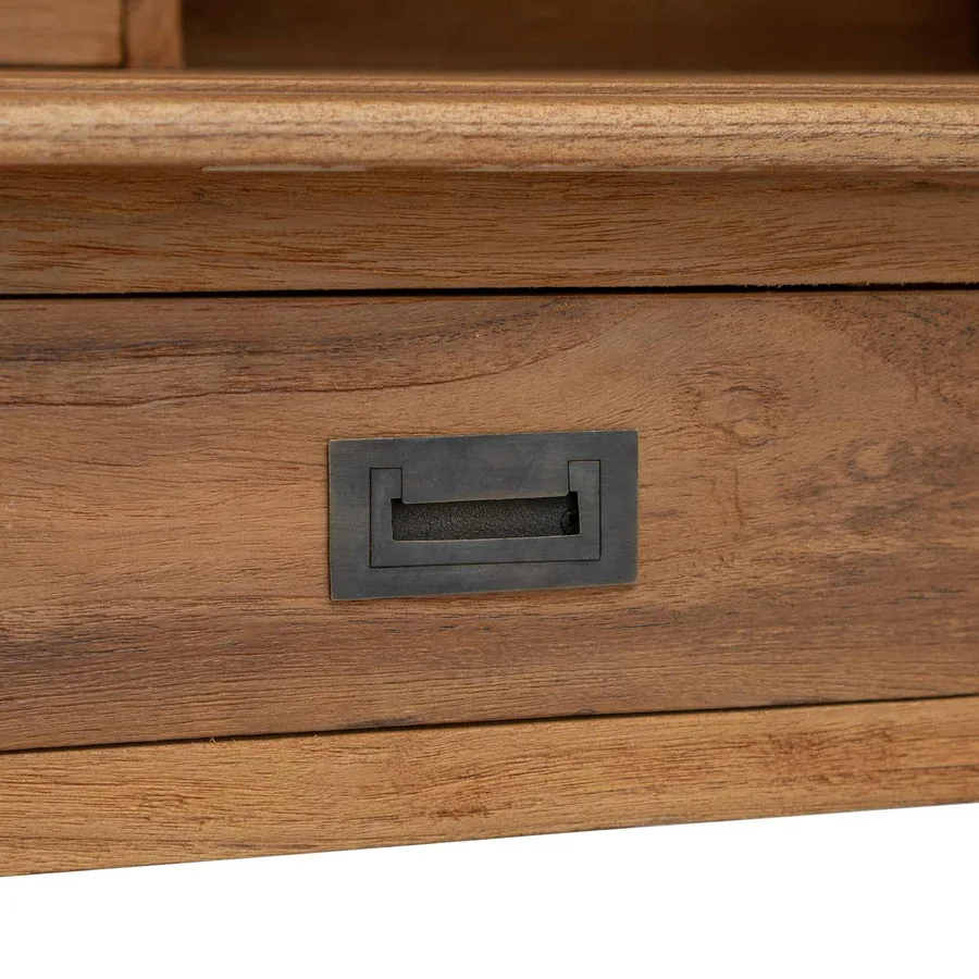 Bureau d'écriture avec tiroir Naturel 89,5 x 49,5 x 100 cm - 7