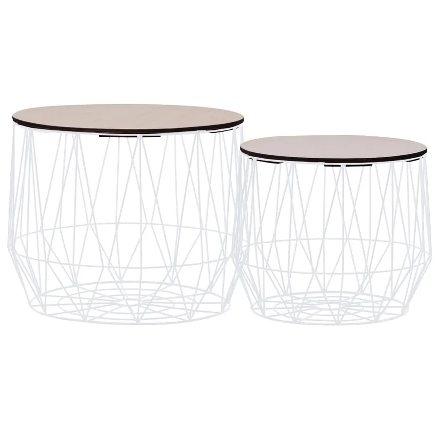 Tables basses 2 pcs Blanc - 2