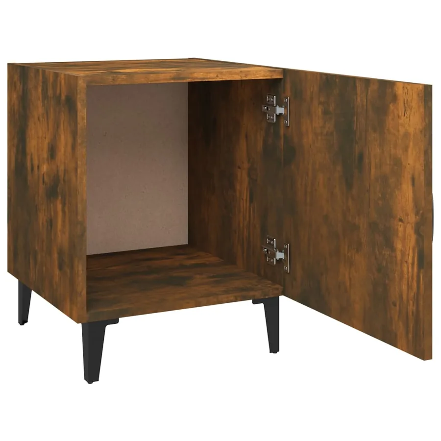Table de chevet Chêne fumé Bois d'ingénierie - 5