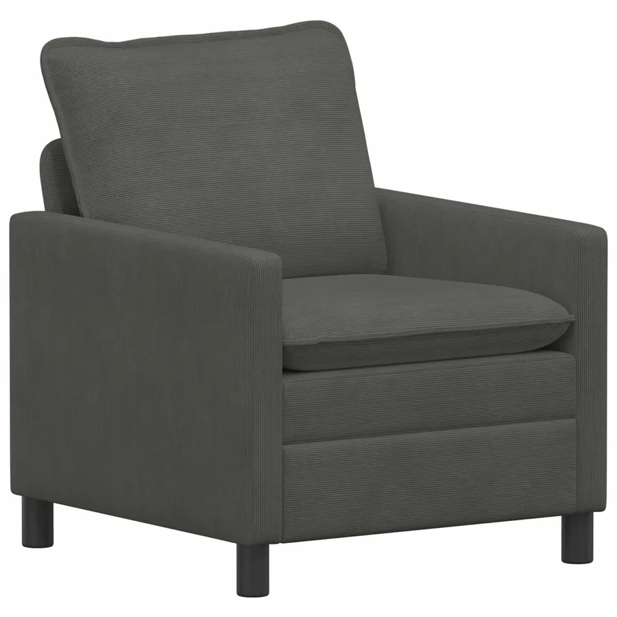 Canapé Gris foncé 76 x 81 x 87,5 cm Tissu - 2
