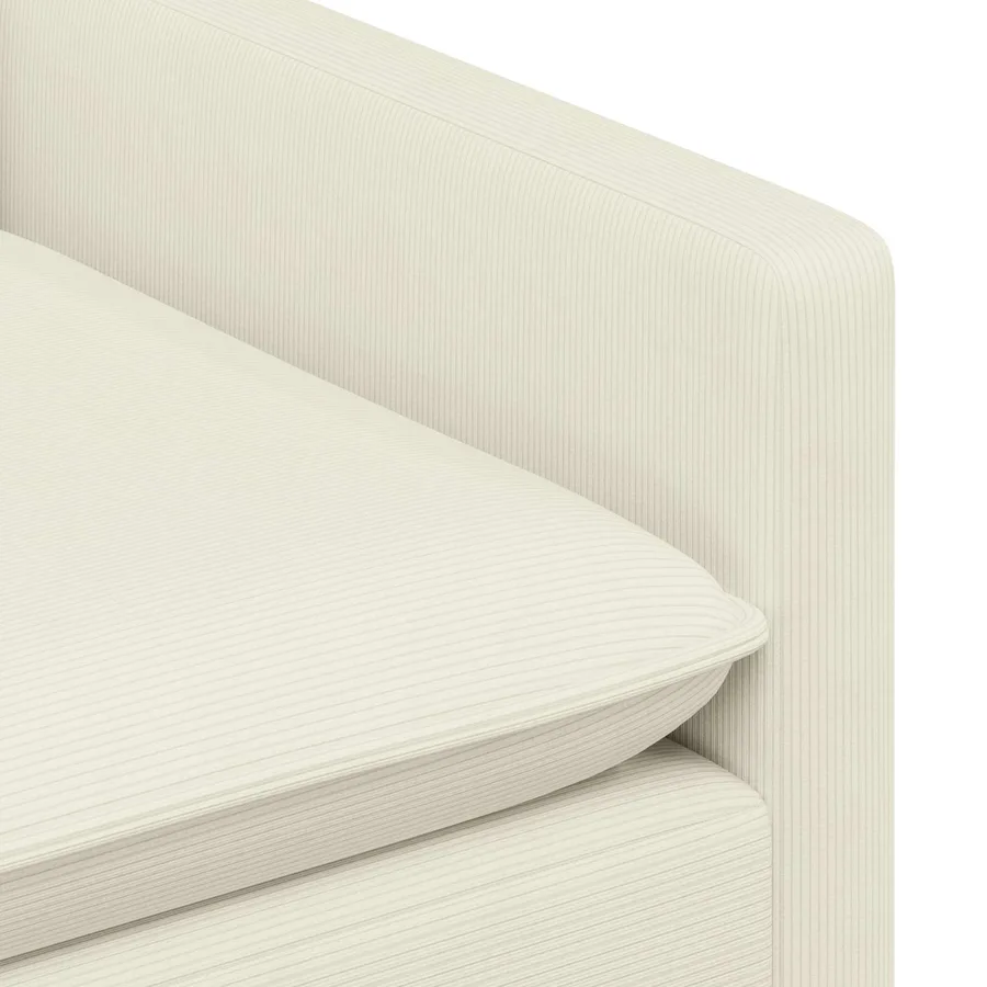 Canapé Crème 126 x 81 x 87,5 cm Tissu - 6