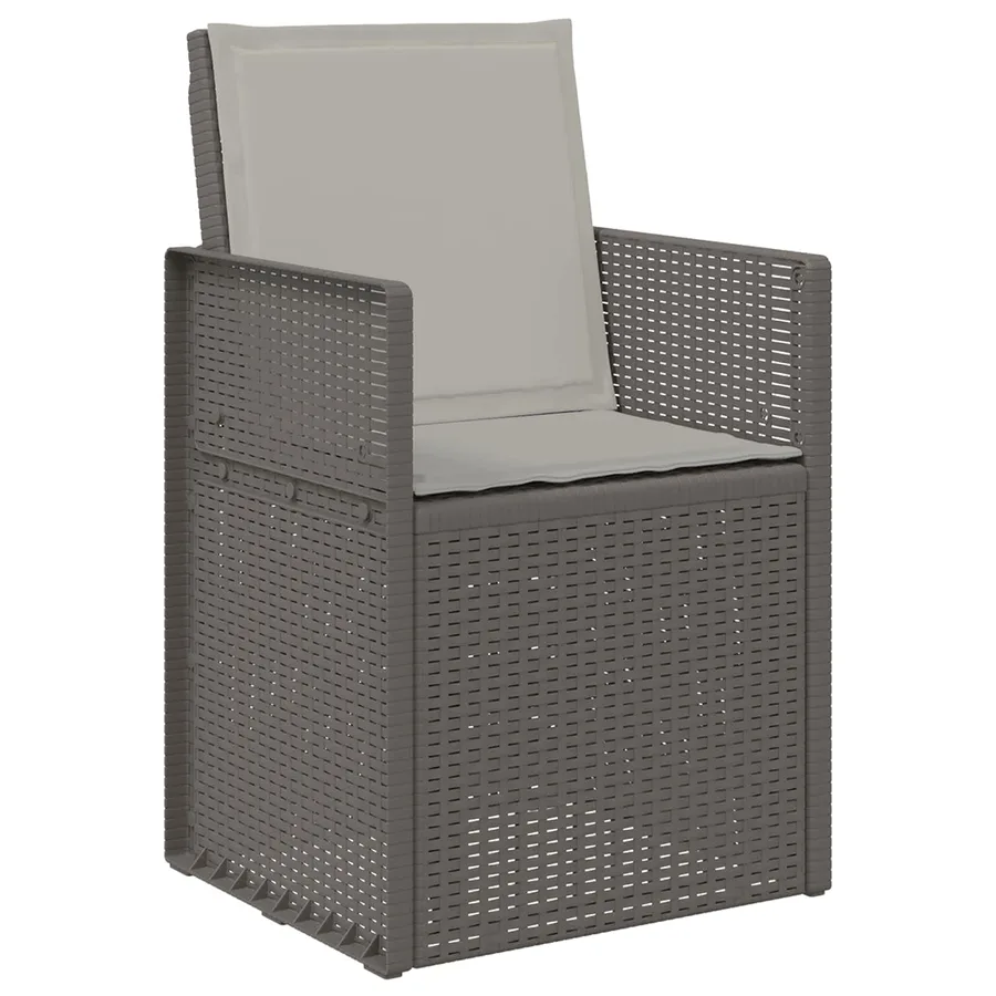 Chaises de jardin salle à manger 2 pcs Gris clair et anthracite - 17