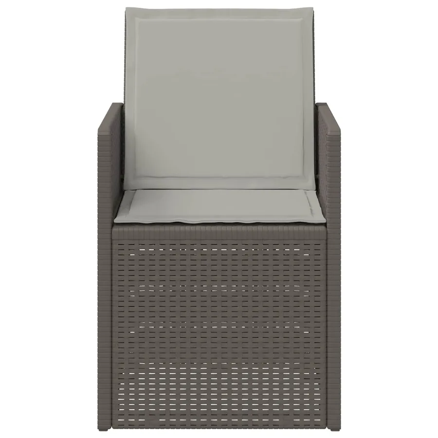 Chaises de jardin salle à manger 2 pcs Gris clair et anthracite - 18