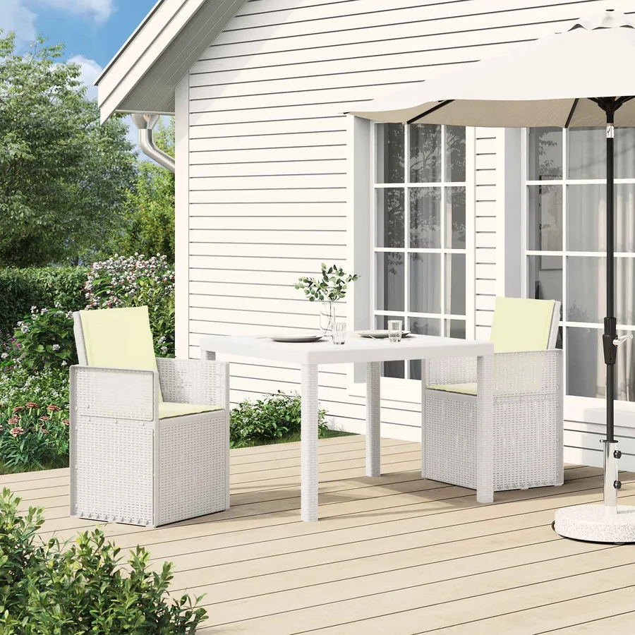 Chaises de jardin salle à manger 2 pcs Gris clair et anthracite - 27