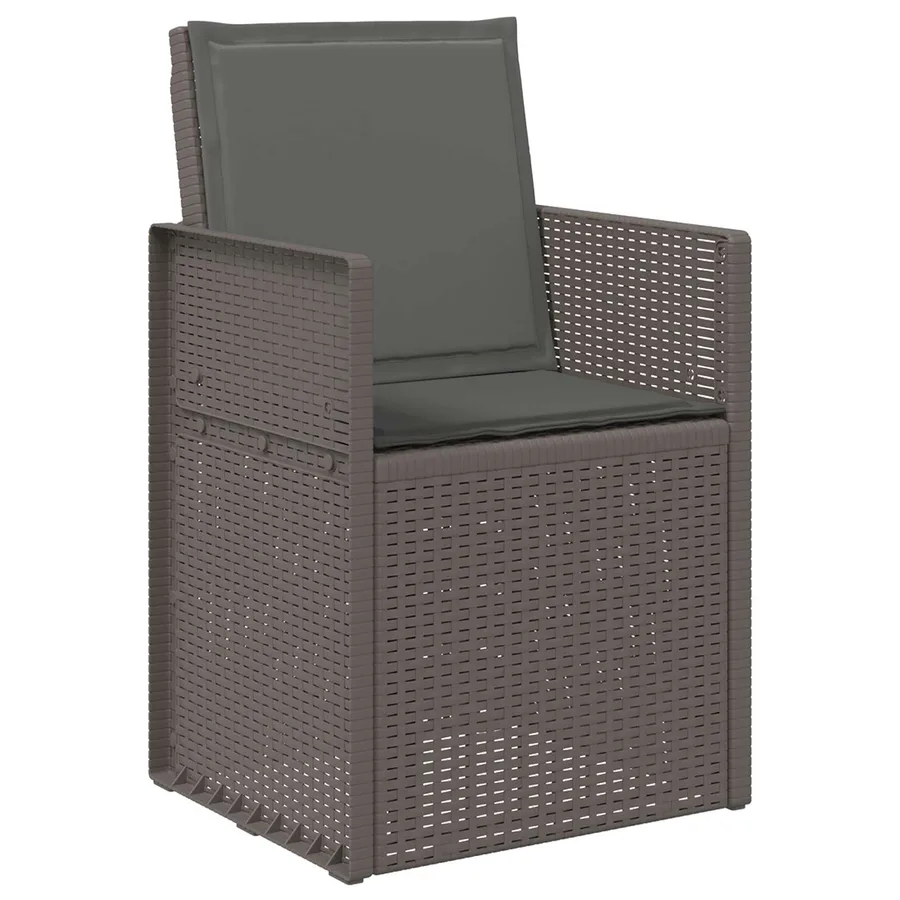 Chaises de jardin salle à manger 2 pcs Gris clair et anthracite - 4