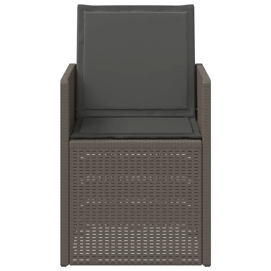 Chaises de jardin salle à manger 2 pcs Gris clair et anthracite - 5