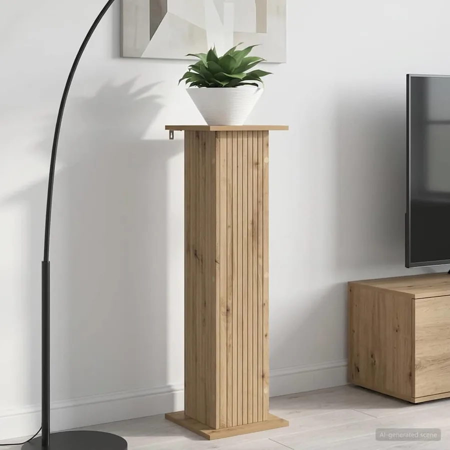 Support de Plante 2 pc Chêne artisanal 30,5 x 30 x 100,5 cm - 4