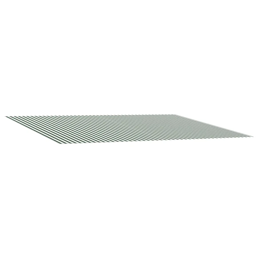 Toile de rechange pour auvent Vert et blanc 300 x 250 cm - 2