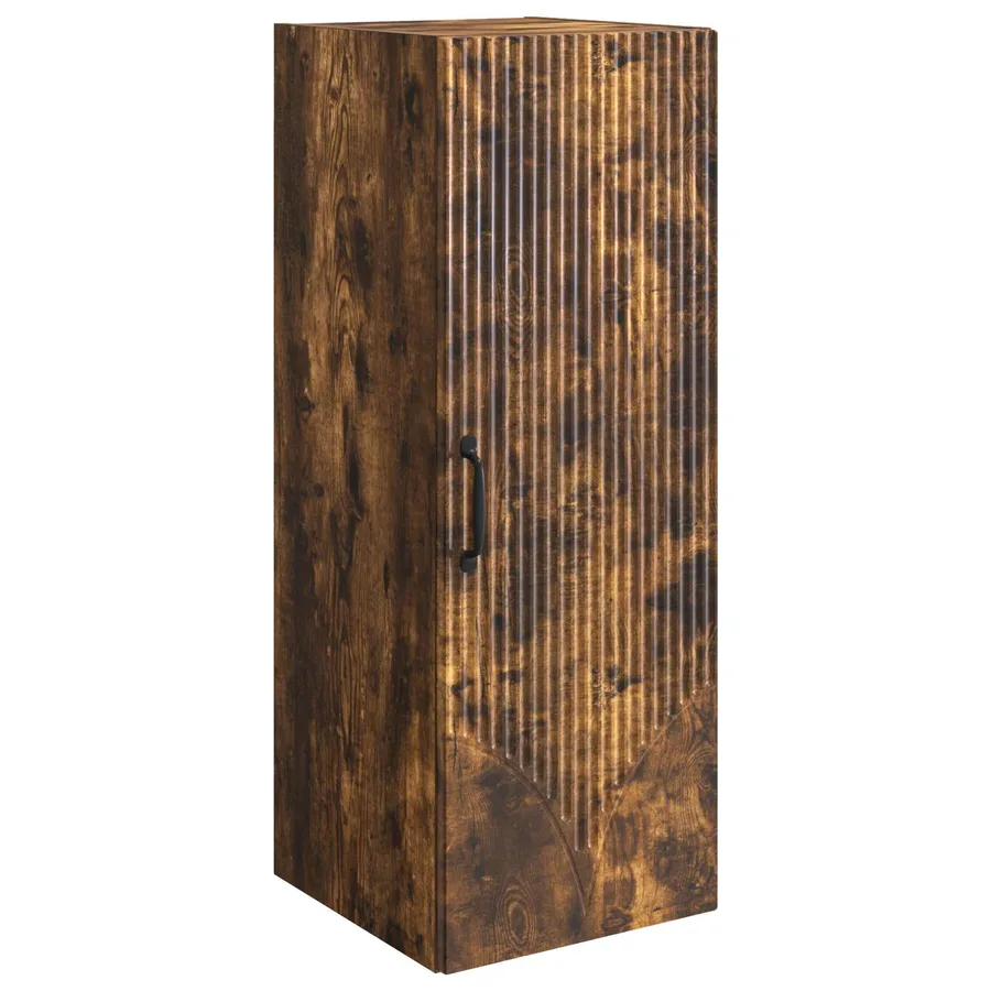 Armoire Murale Chêne fumé 33 x 34,5 x 90 cm Bois d'ingénierie - 2
