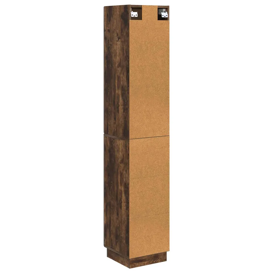 Ensemble de Meubles 2 pcs Chêne fumé Bois d'ingénierie - 7