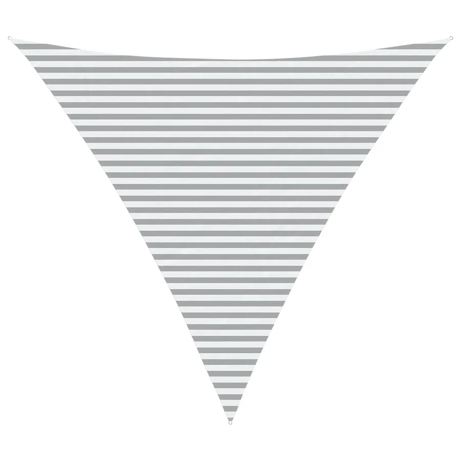 Voile d'ombre Gris clair et blanc 5 x 5 x 5 m - 2