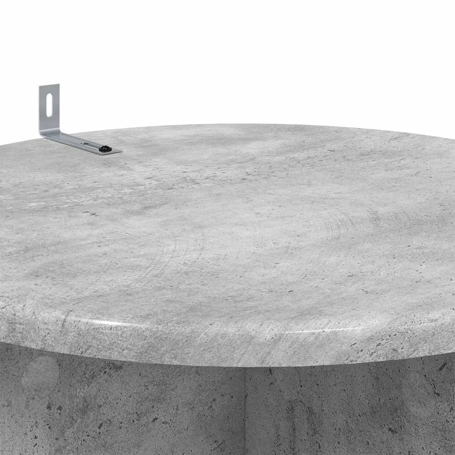 Support de Plante 2 pcs Gris béton Ø40 x 100 cm - 9