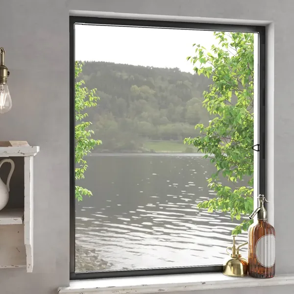 Écran anti-insectes pour fenêtres Anthracite 130 x 150 cm