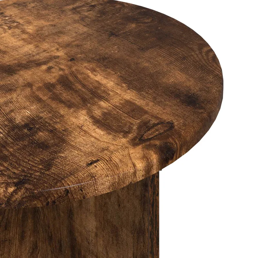 Ensemble de tables d'appoint 2 pcs Chêne Fumé Bois d’ingénierie - 6