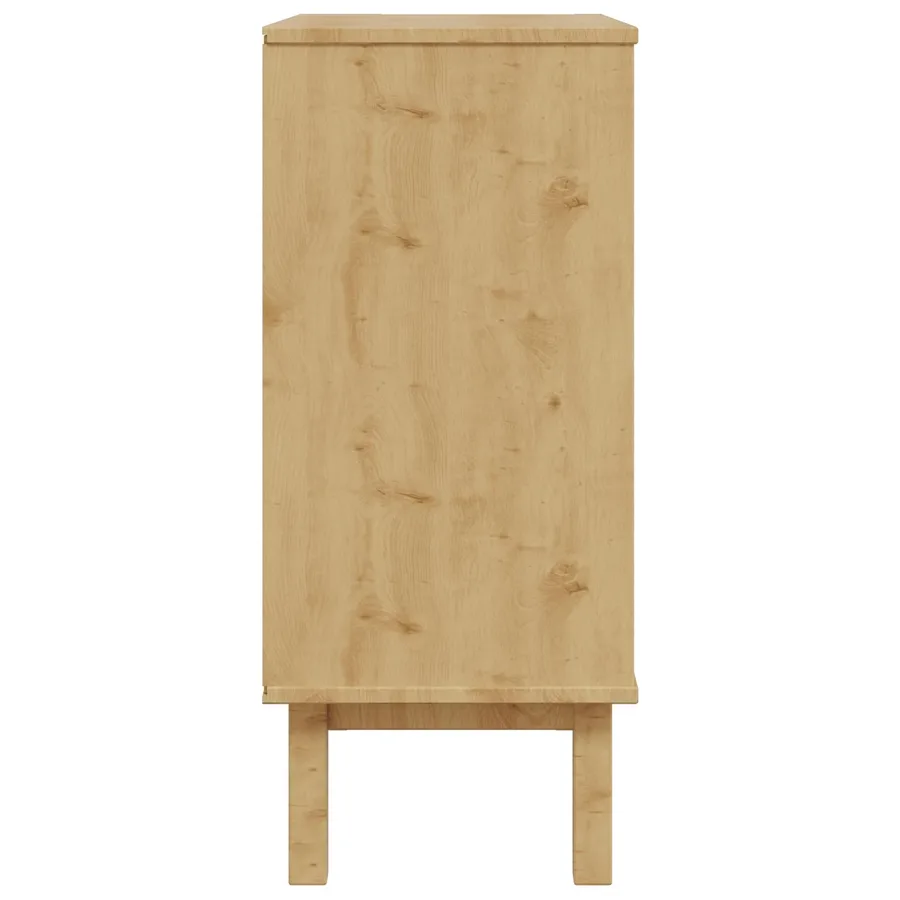 Commode OTTA Noir 76,5 x 39,5 x 90 cm Bois de pin massif - 7