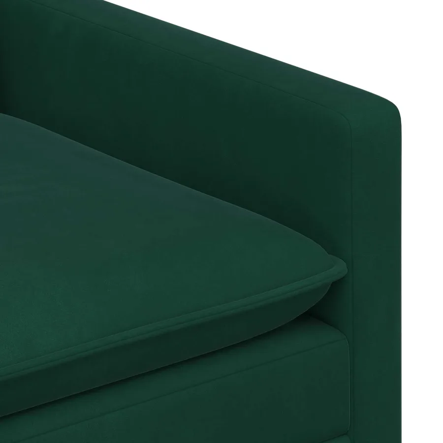 Canapé Vert foncé 156 x 81 x 87,5 cm Velours - 6