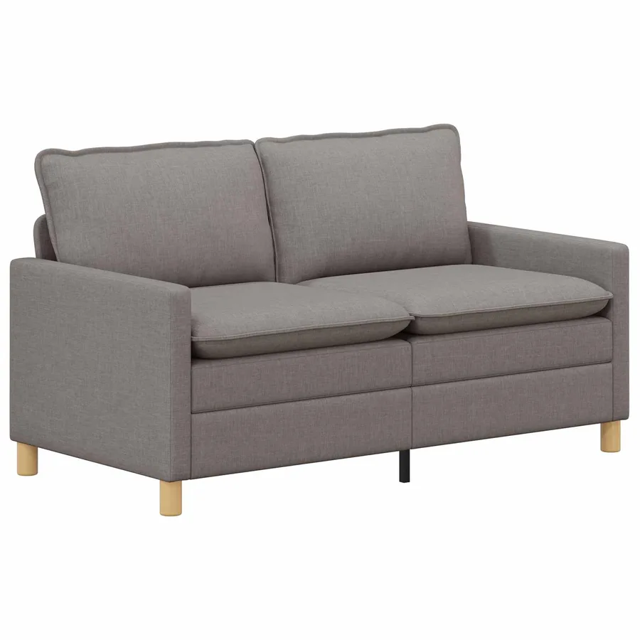 Canapé Taupe 156 x 81 x 87,5 cm Tissu - 2