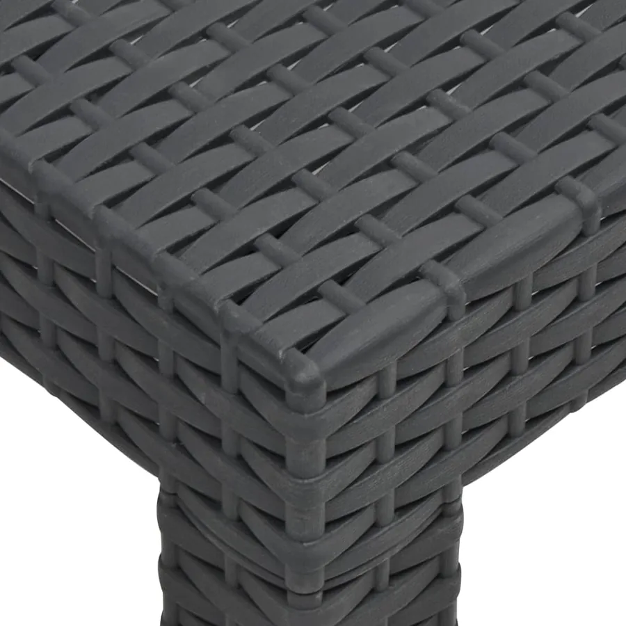 Salon de jardin 2 pcs avec coussins PP Rotin Anthracite - 10