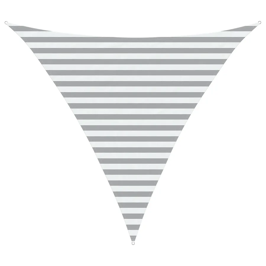 Voile d'ombre Gris clair et blanc 3 x 3 x 3 m - 2