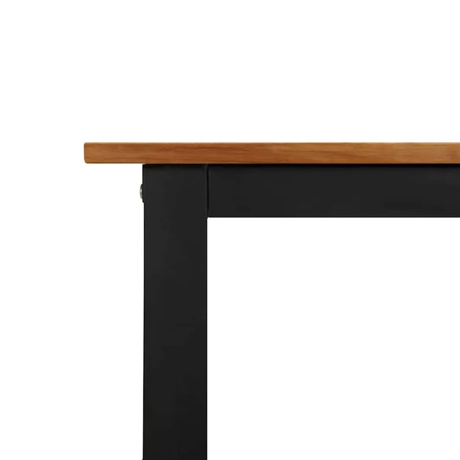 Table de jardin et pieds en forme de U 200x90x75 cm bois acacia - 7