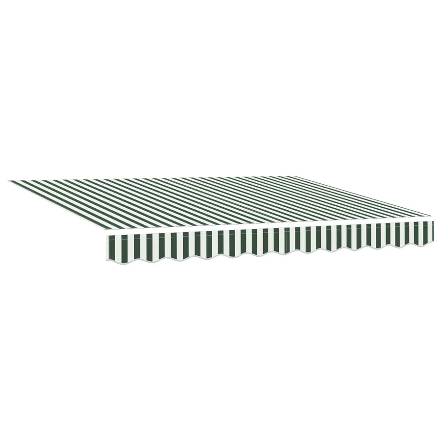 Auvent rétractable électrique Vert et blanc 3,5 x 2,5 m - 5