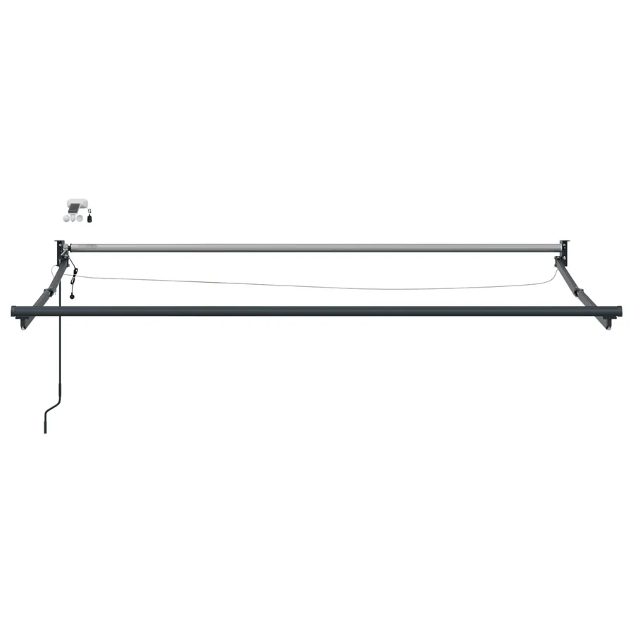 Auvent rétractable électrique Vert et blanc 3,5 x 2,5 m - 7