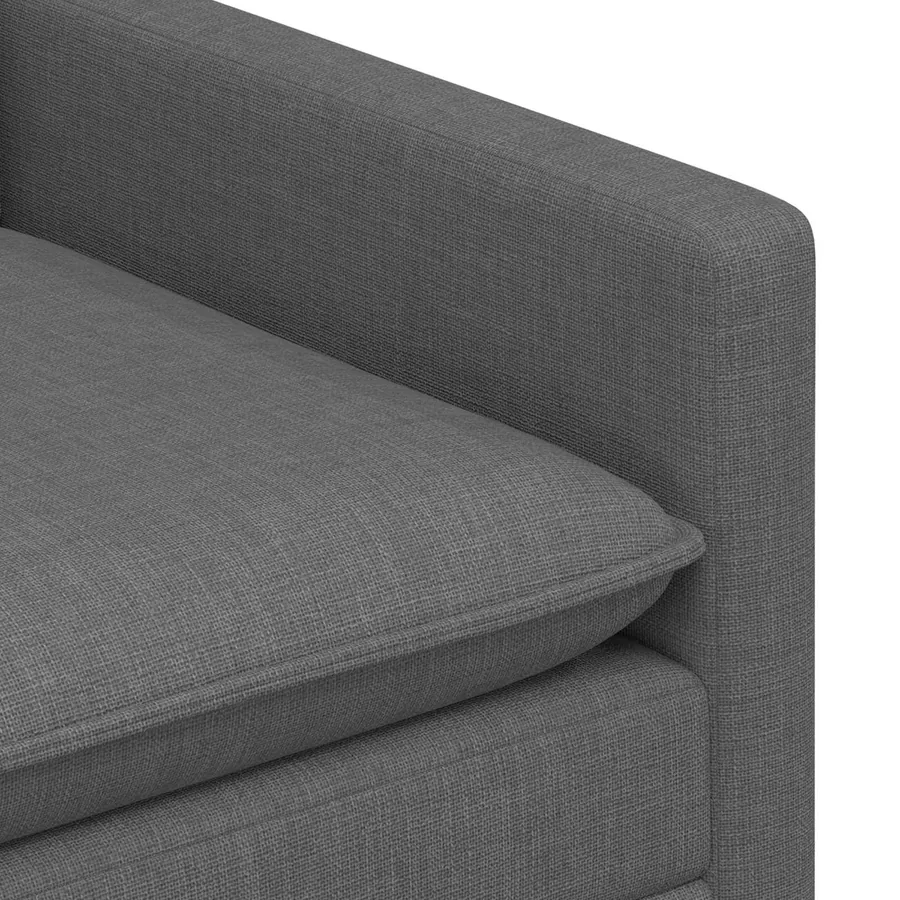 Canapé Gris foncé 196 x 81 x 87,5 cm Tissu - 6
