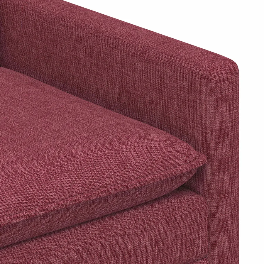 Canapé Bordeaux 196 x 81 x 87,5 cm Tissu - 6