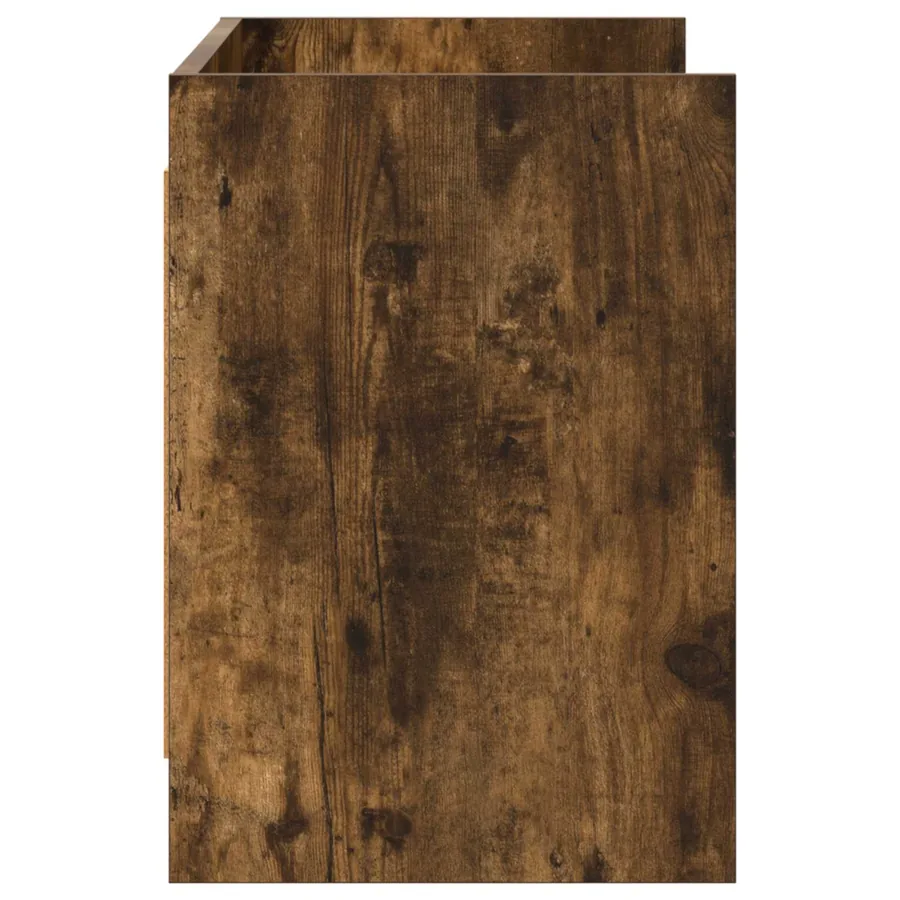 Meuble TV 100 x 33 x 47 cm Chêne fumé Bois d'ingénierie - 5