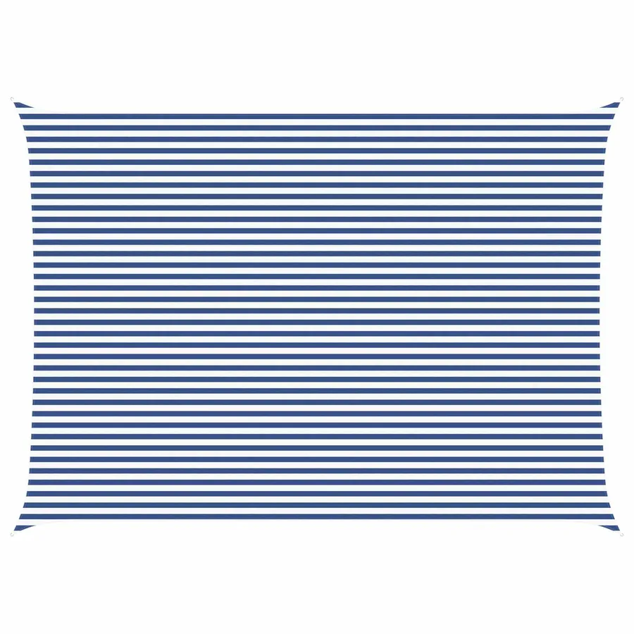 Voile d'ombre Bleu et Blanc 7 x 5 m 100 % polyester Oxford - 2