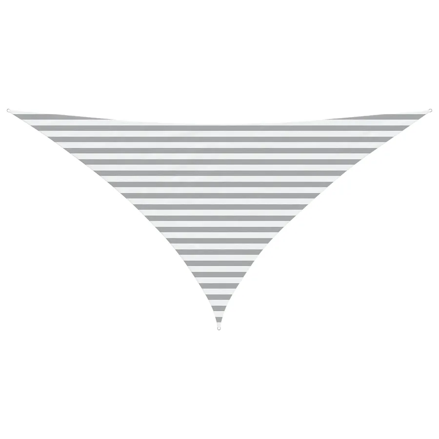 Voile d'ombre Gris clair et blanc 3,5 x 3,5 x 4,9 m - 2