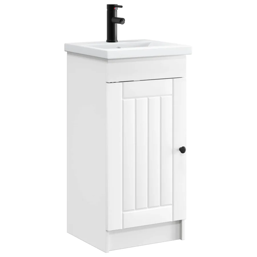 Meuble de salle de bain avec évier Blanc 42 x 40 x 84,5 cm - 2