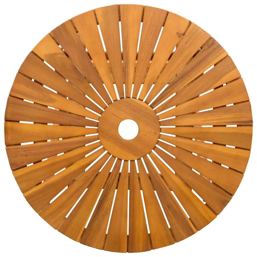 Table de jardin pliante Naturel Ø60 x 75 cm - 6