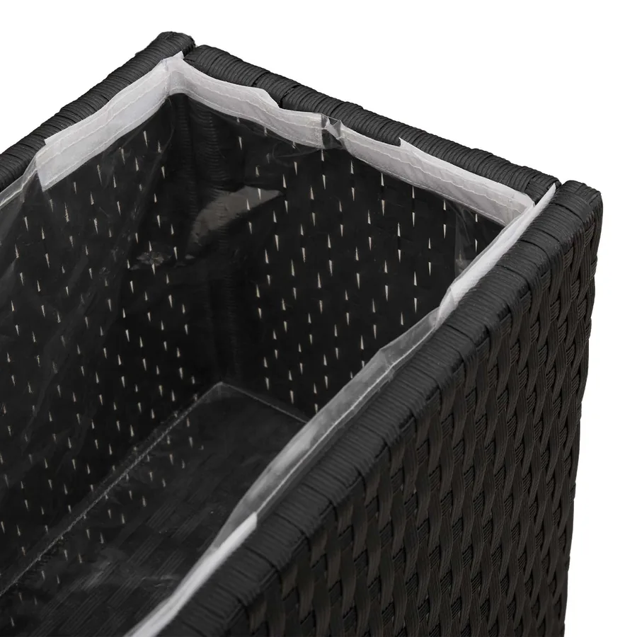Grand Pot Noir 55 x 22 x 70 cm polyrotin - 7